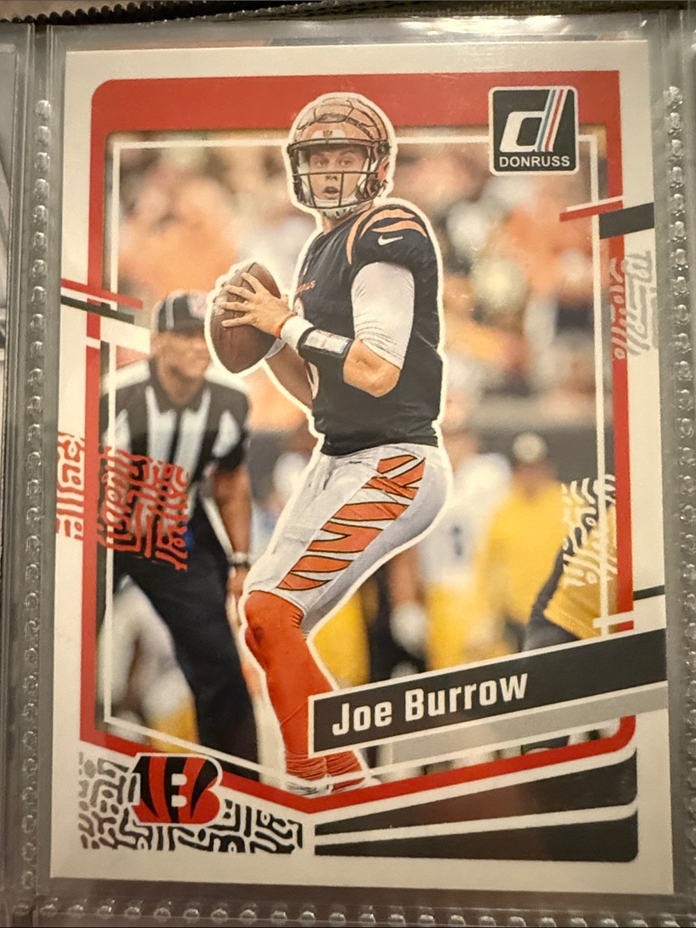 Russ Football Trading Card - Orange/Black/White